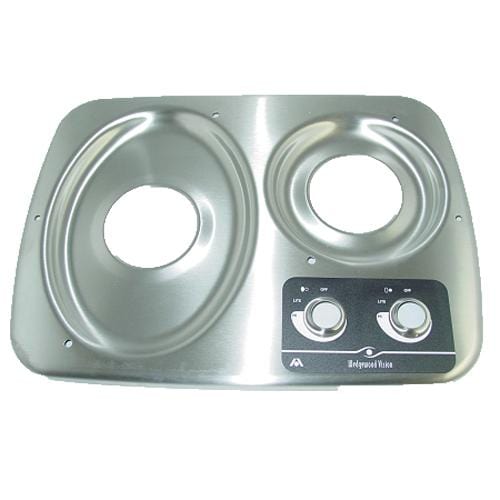 Atwood 57099 Stainless Top for 2 Burner Drop-In Cooktop