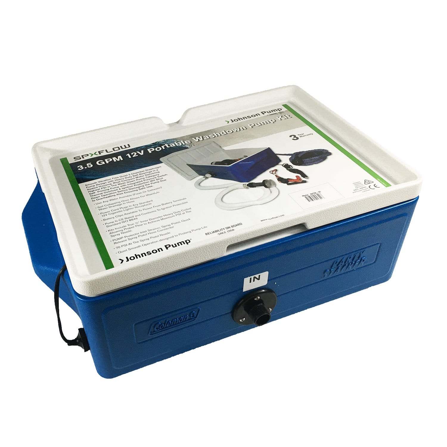 Johnson Pump 64736-00 Aqua Jet Portable Washdown Kit 12V 3.5 GPM