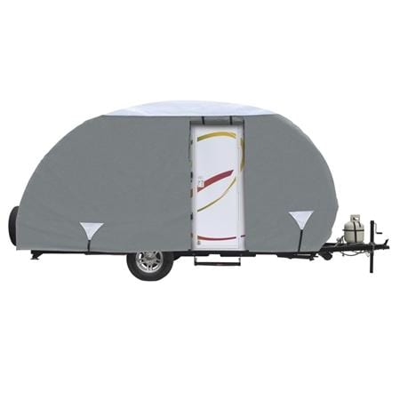 Classic Accessories 80-198-141001-00 Polypro 3 R-Pod Travel Trailer Cover, Grey, 13' 7"
