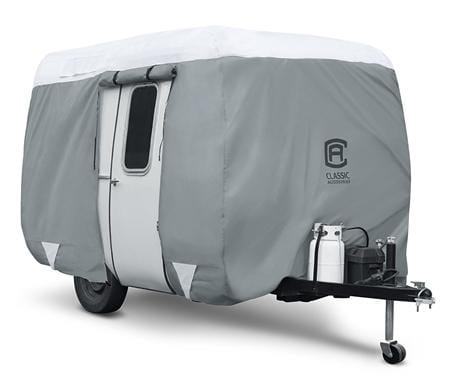 Classic Accessories 80-295-153101-RT Polypro 3 Molded Fiberglass Travel Trailer Cover 11'- 13'
