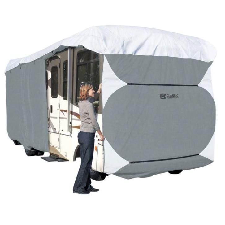 Classic Accessories 80-336-183101-RT Polypro 3 Class A Rv Cover Grey 30' - 33', 130" H