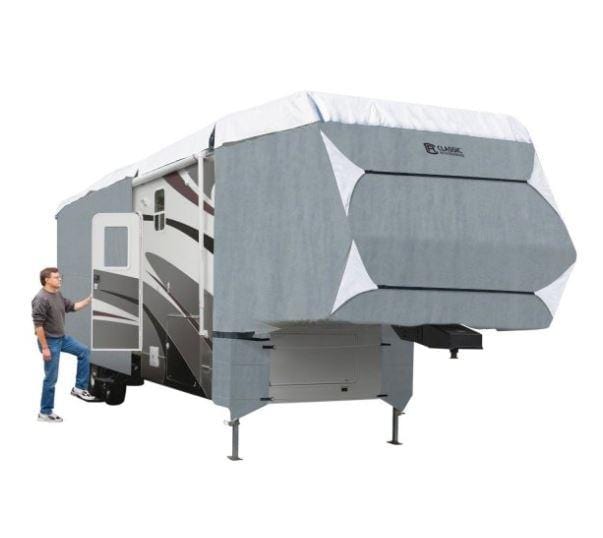 Classic Accessories 80-349-183101-RT Polypro 3, 5th Wheel Cover Grey 33' - 37', 135" H