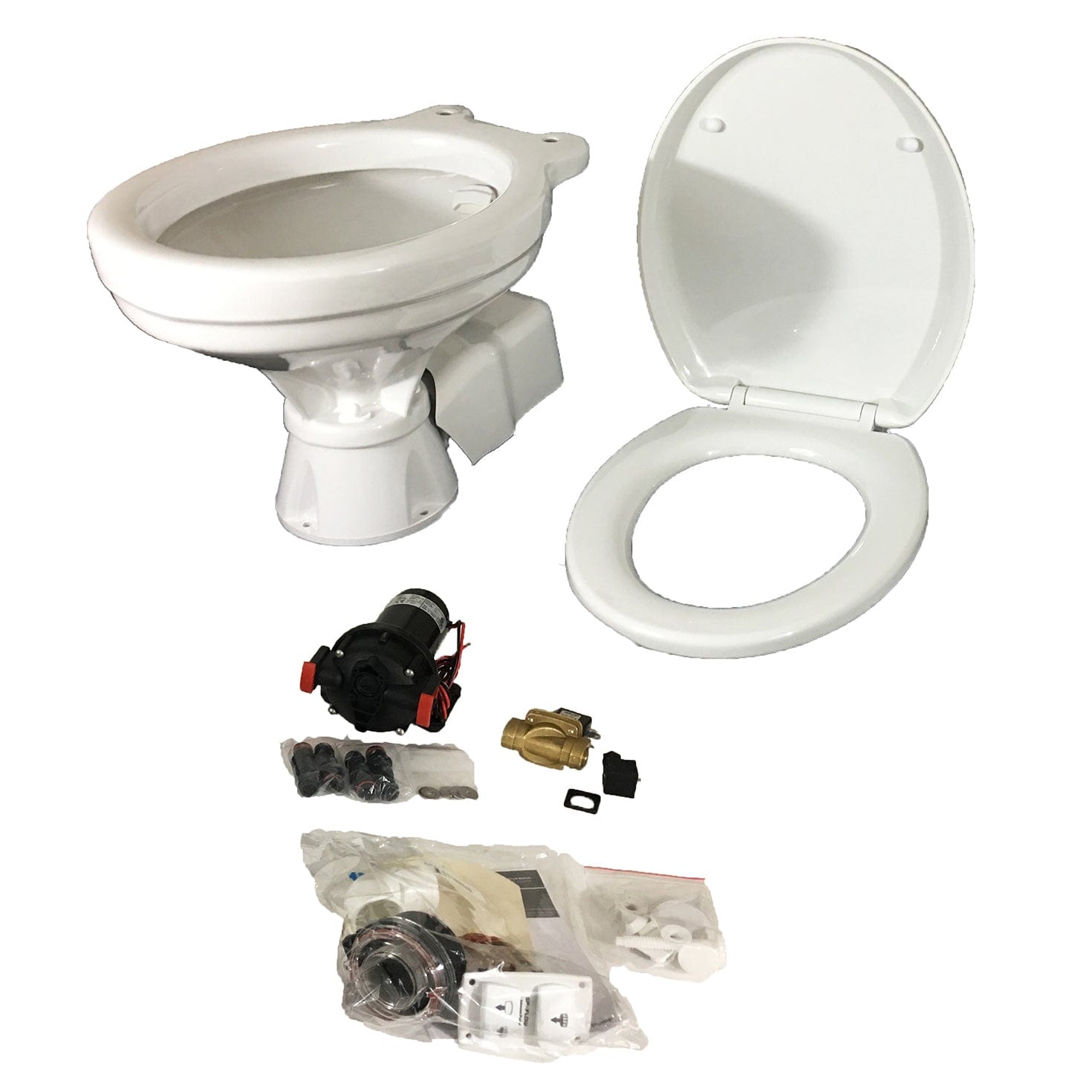 Johnson Pump 80-47232-03 Aqua T Toilet Electric 12V with Solenoid