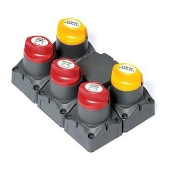 Power Products 80-716-0015-00 Marinco Remote Battery Management Cluster for Twin Engine