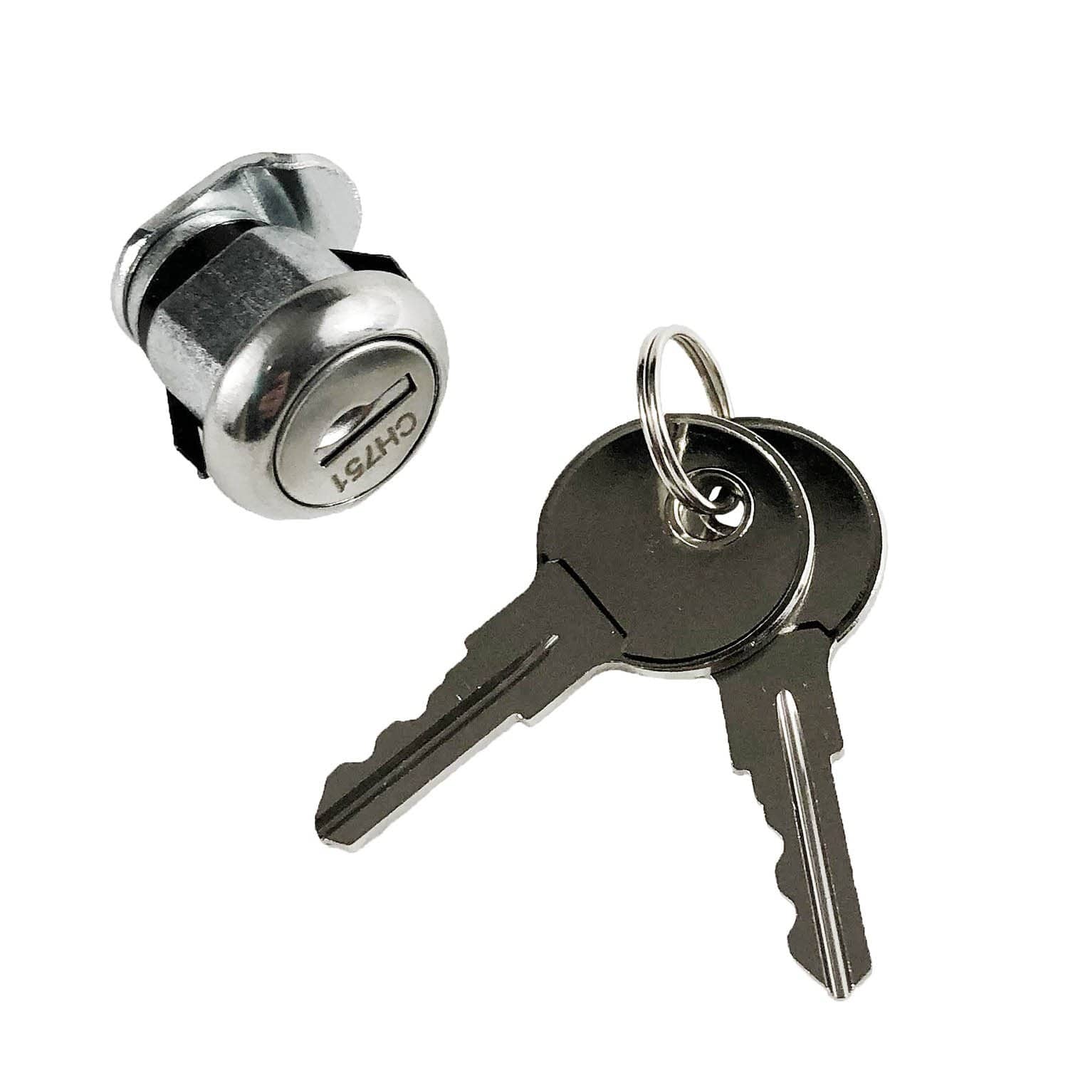 Thetford B&B Molders 94150 (601-002-94150) Hatch Key Lock 5/8" Cam, 751 Key, Chrome