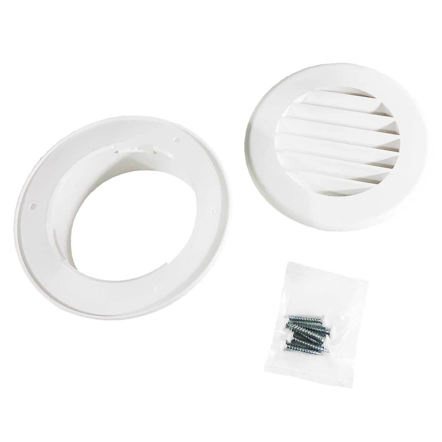 Thetford 94264 (601-015-94264) B&B Molders 4" Thermovent Ducted Heat Vent, No Damper, White