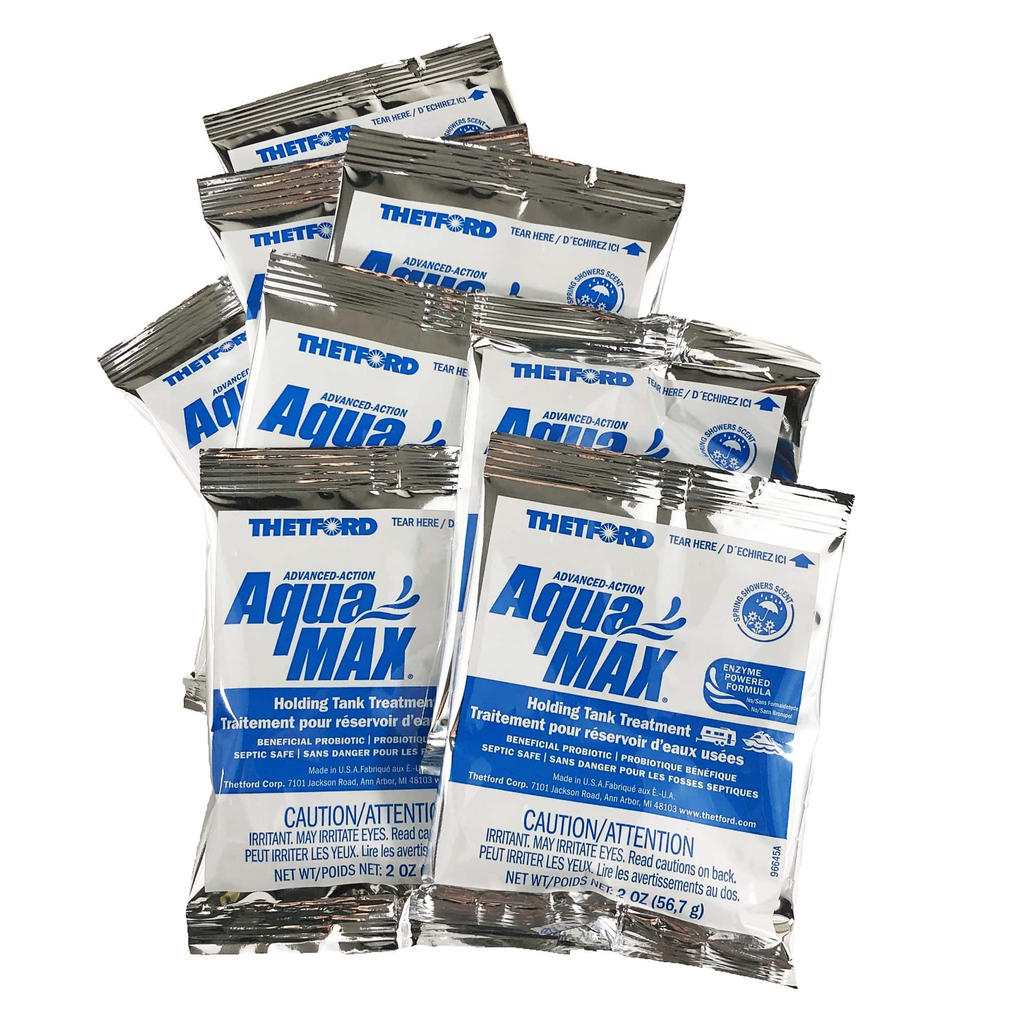 Thetford-Norcold 96633 AquaMax Spring Showers Holding Tank Treatment 1-8pk, 4/Case 2 Oz Pack