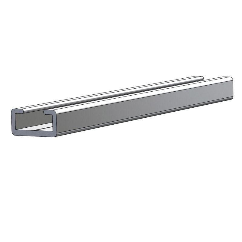 Taco Marine A52-0037BLY14 Aluminum Slide Track, Brite Anodized, 13/16"W x 7/16"H x 14'L