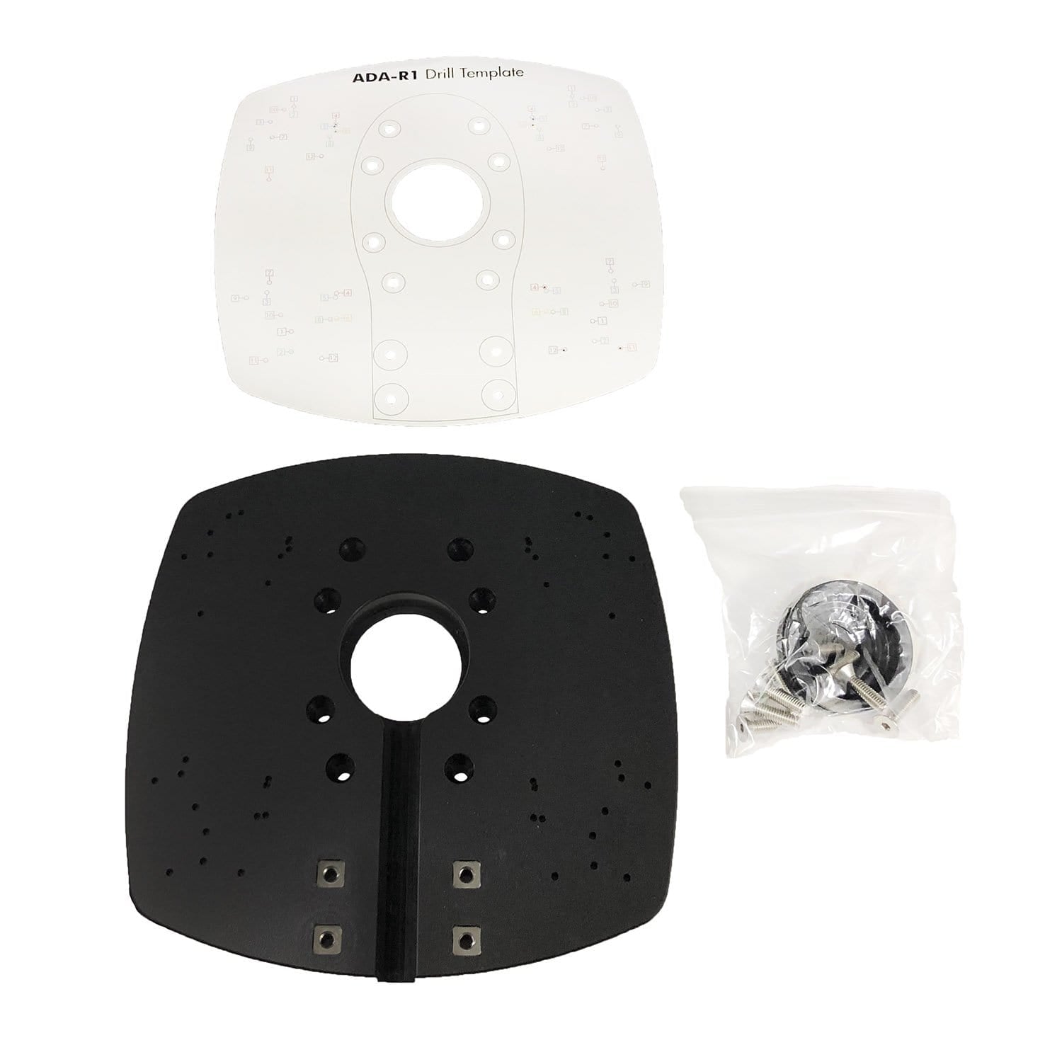 Seaview ADAR1BLK Modular Plate for Mounts M1 Closed Dome And Open Array Radars