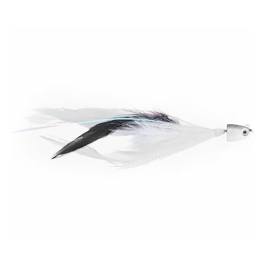 Freedom Hydra Shad Hair Jig White 1 oz Pure White Feather and Bucktail