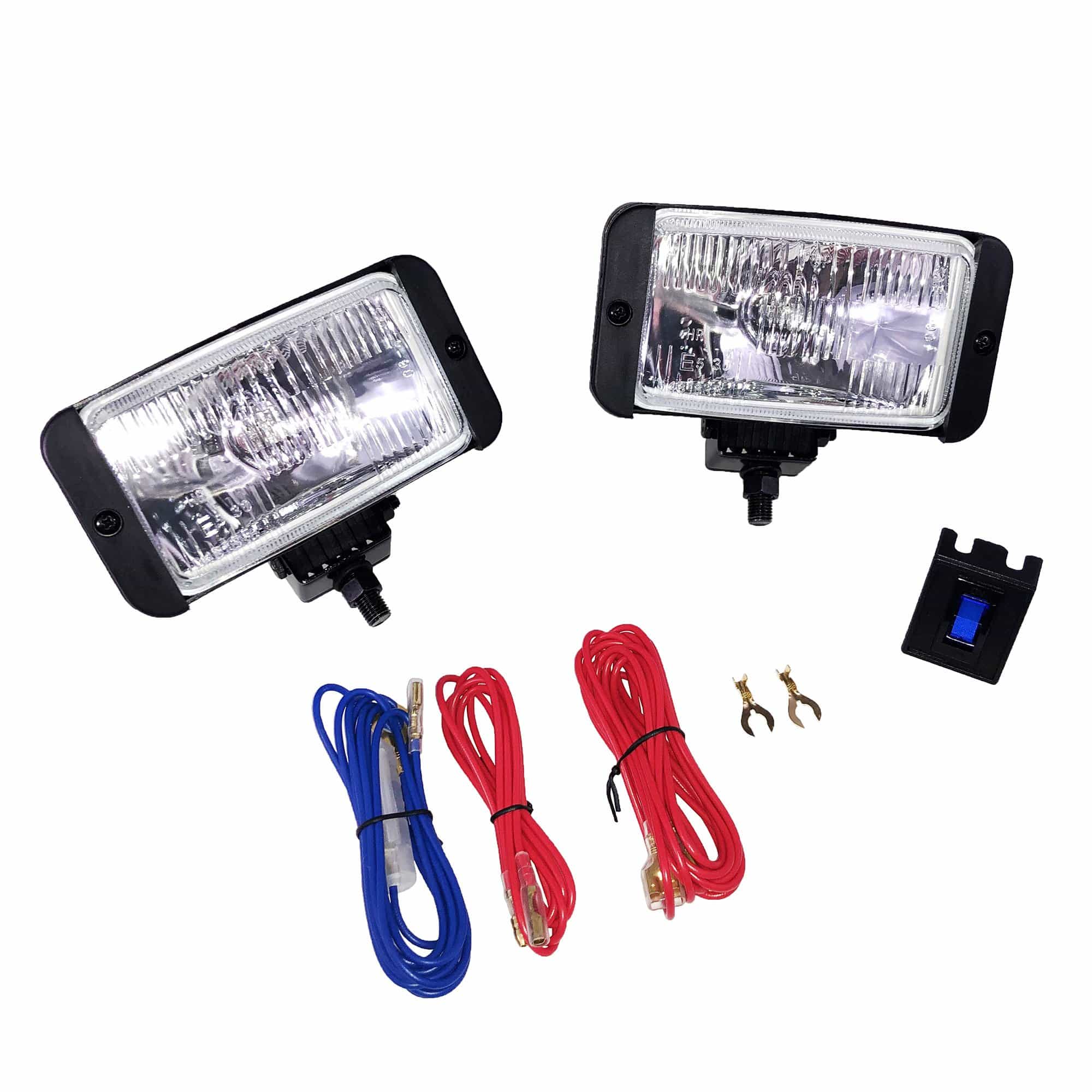 Anderson Marine / Peterson MFG V566-1 Halogen Driving Light, Black, Clear OE-Style Kit 5.625x2.875