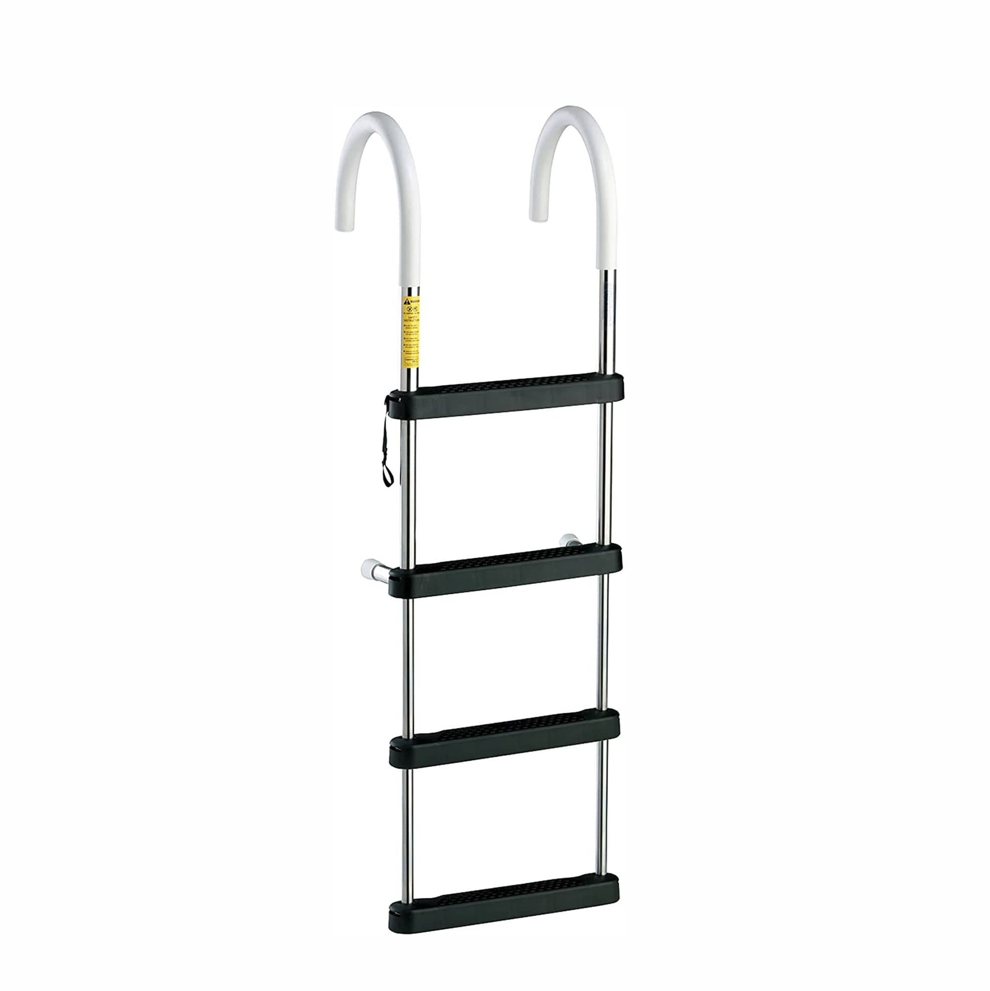 Attwood 06141 Garelick 48"H 4-Step Stainless Steel Telescoping Hook Ladder