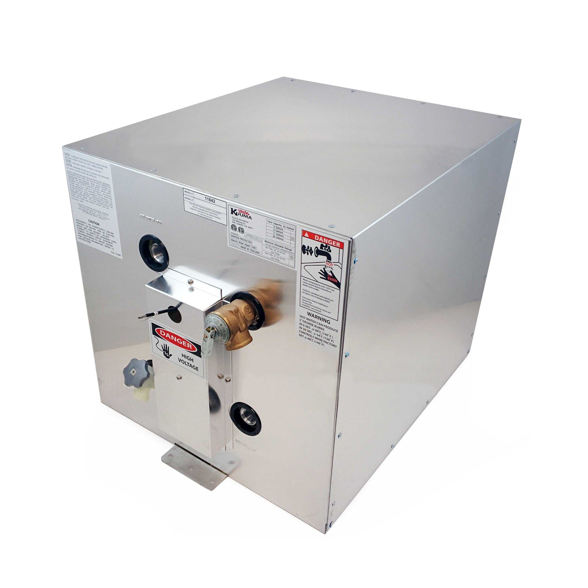 Camco 11842 Kuuma 11 Gallon Marine Water Heater 120V W/ Rear Heat Exchanger
