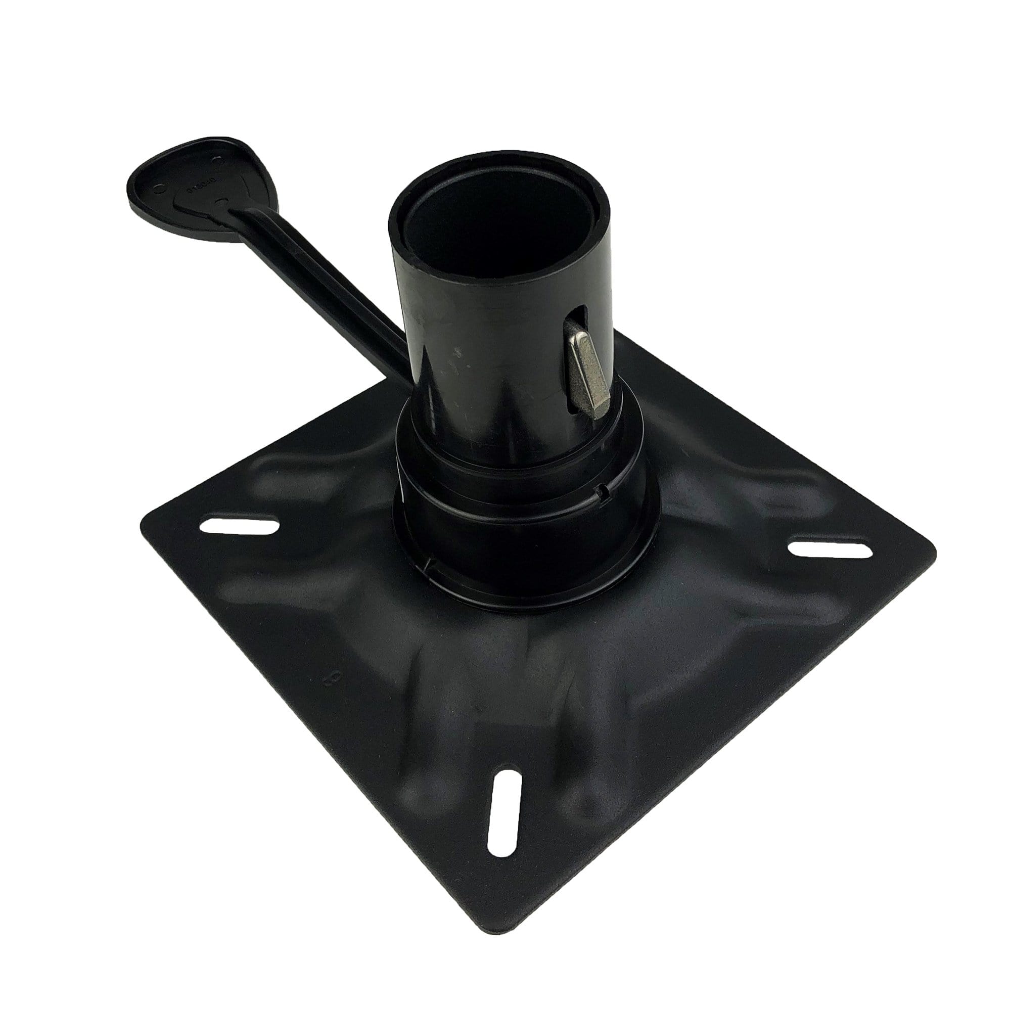 Attwood 238152-7 Swivl-Eze Plated Steel Seat Mount, Right Handle, 3 Degrees, 2-3/8" Dia. Post