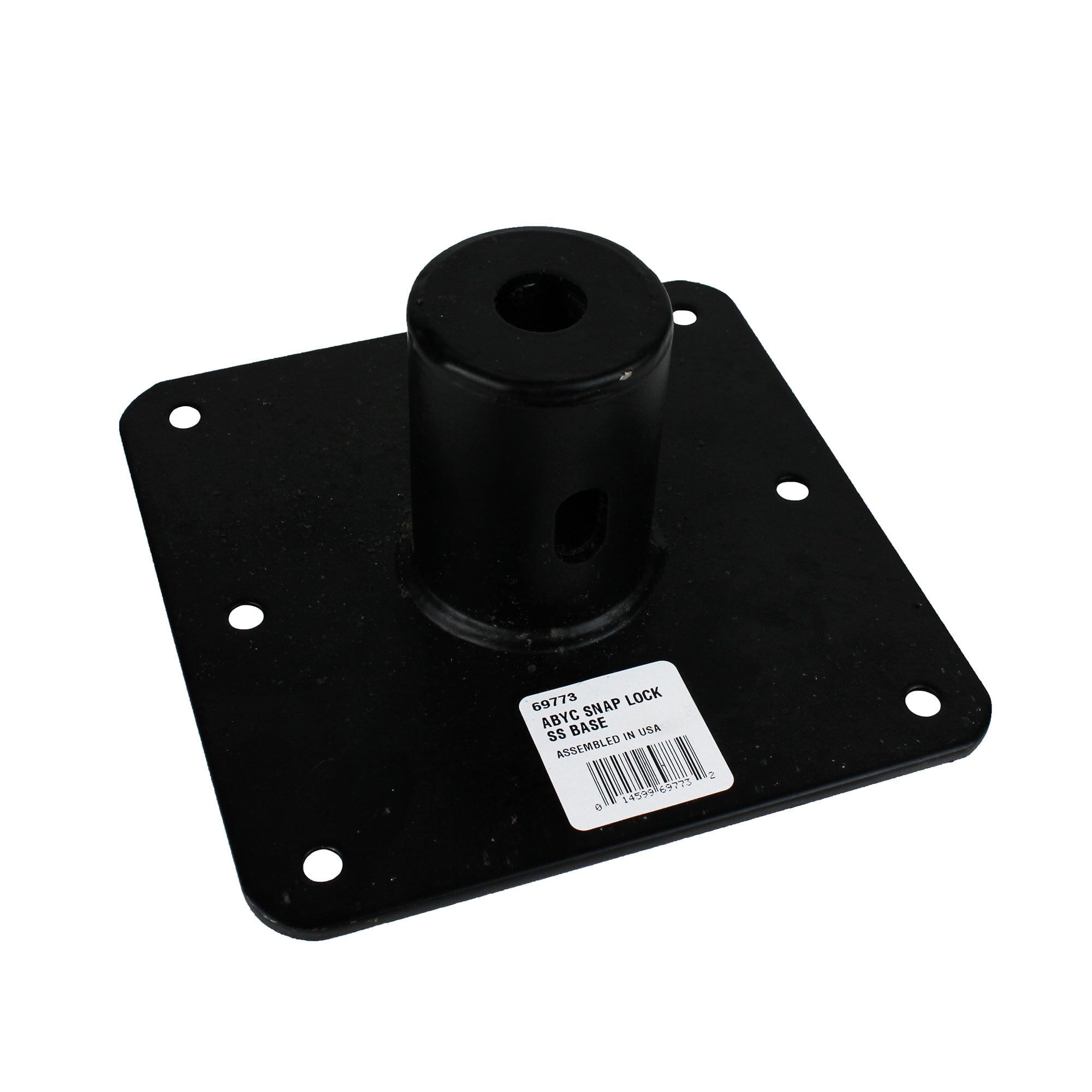 Attwood 69773 Swivl-Eze Snap-Lock 7" L x 7" W Stainless Steel Square Base for 1-3/4" D Post