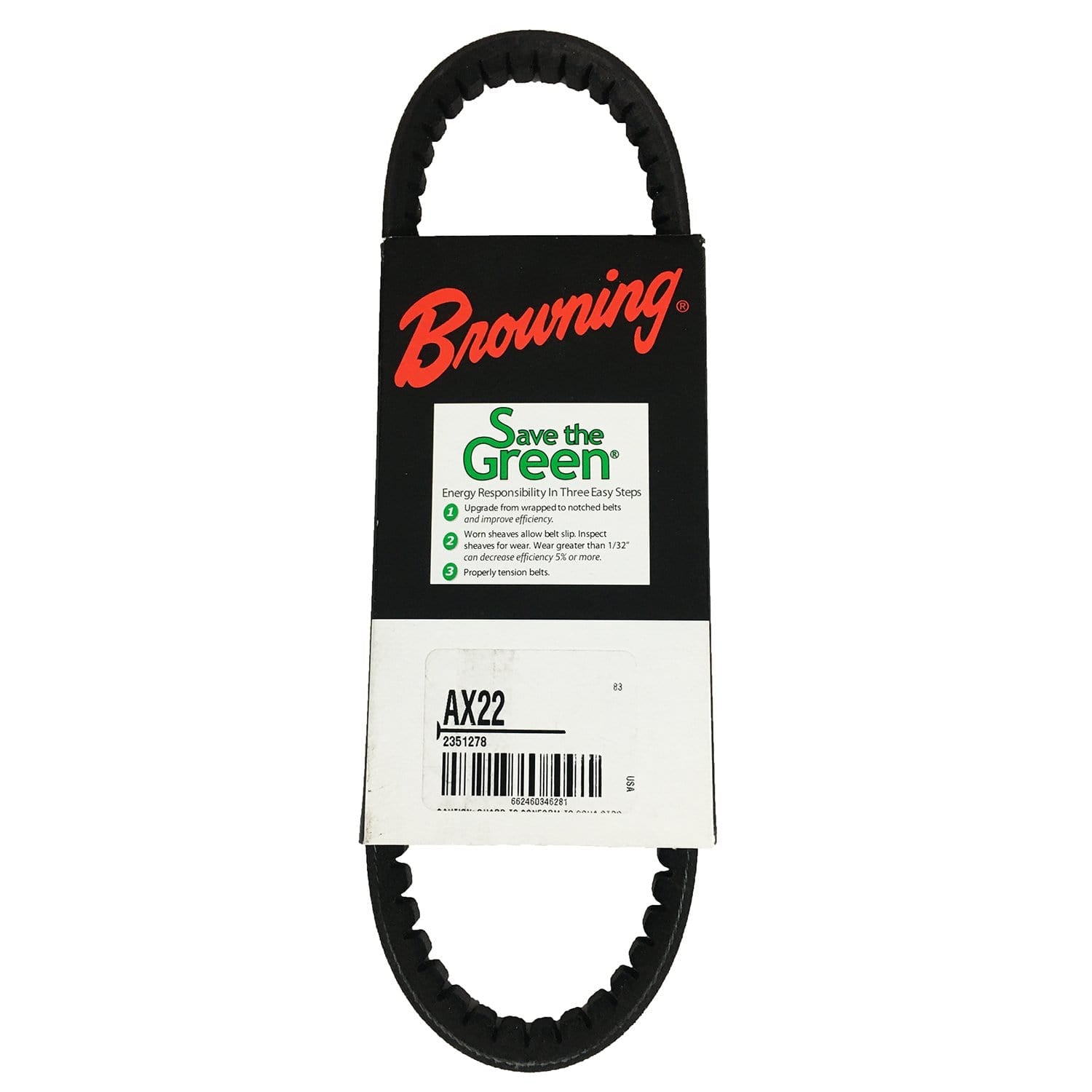 Packard AX22 Browning Gripnotch Belt
