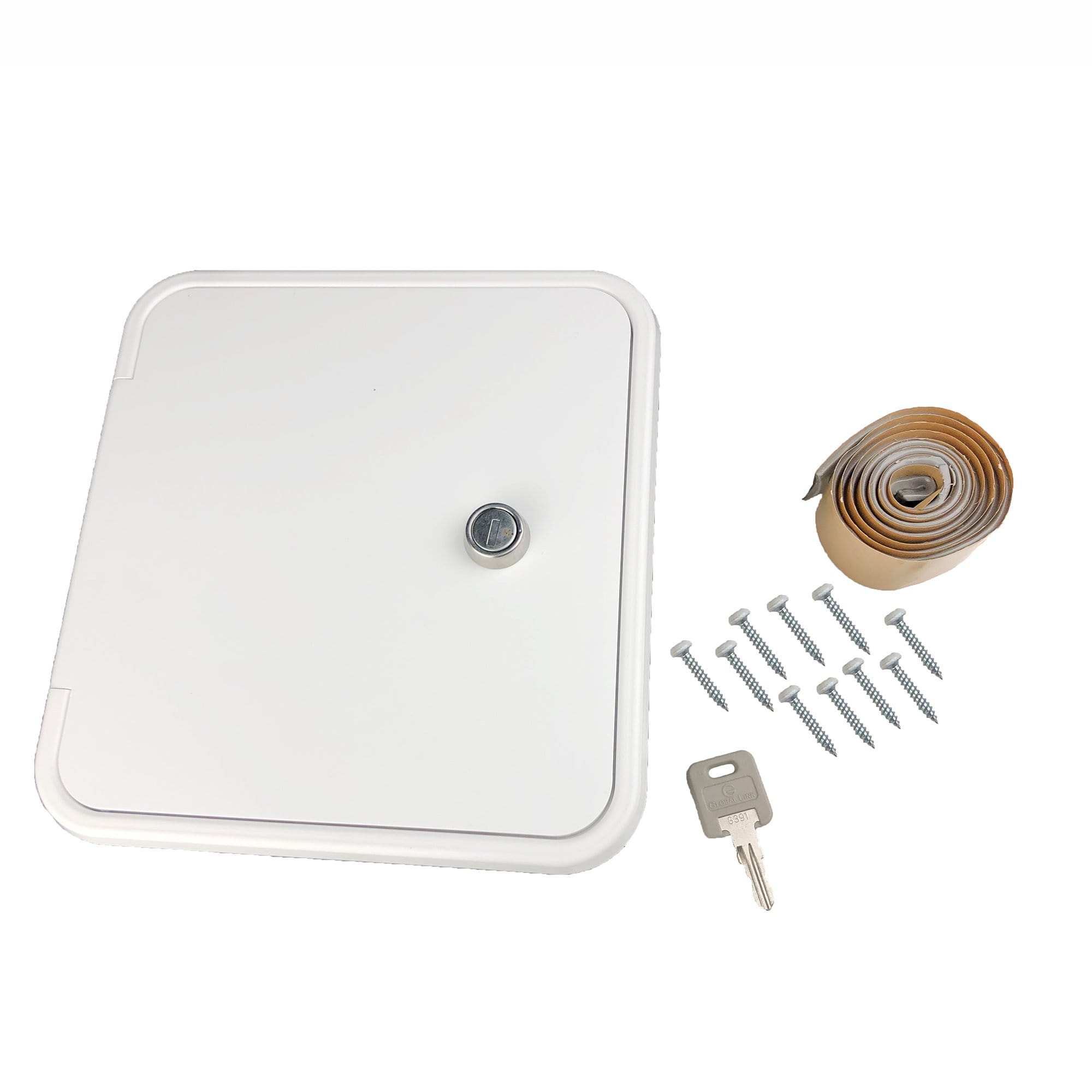 Thetford BBM-94304 B&B Molders (601-039-94304) Fuel Hatch W/Oval Back, Polar White