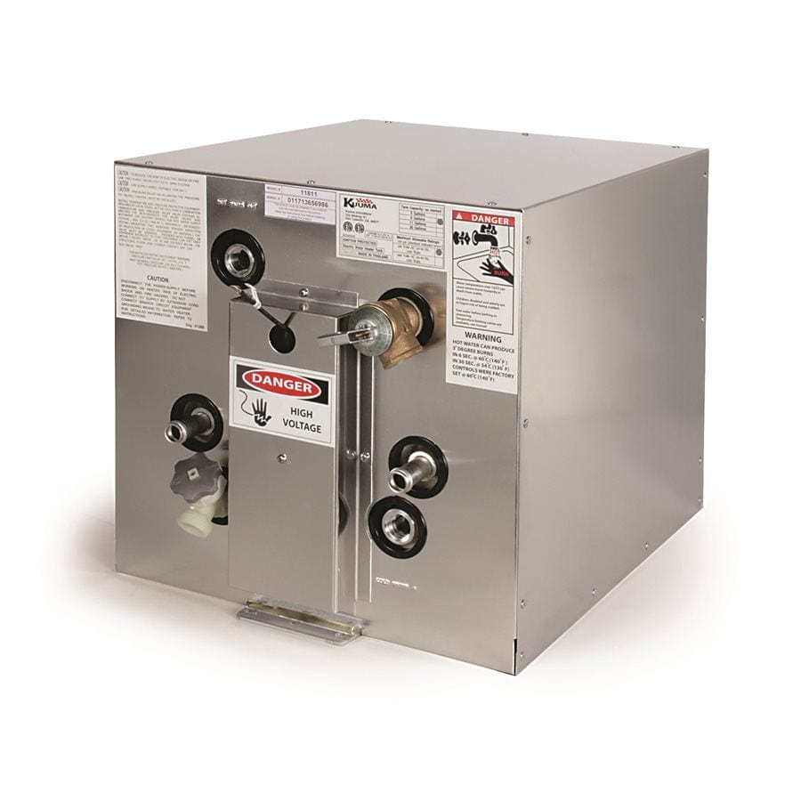 Camco 11811 6 Gallon Water Heater, 120V Front Heat Exchanger, Front/Back Mount