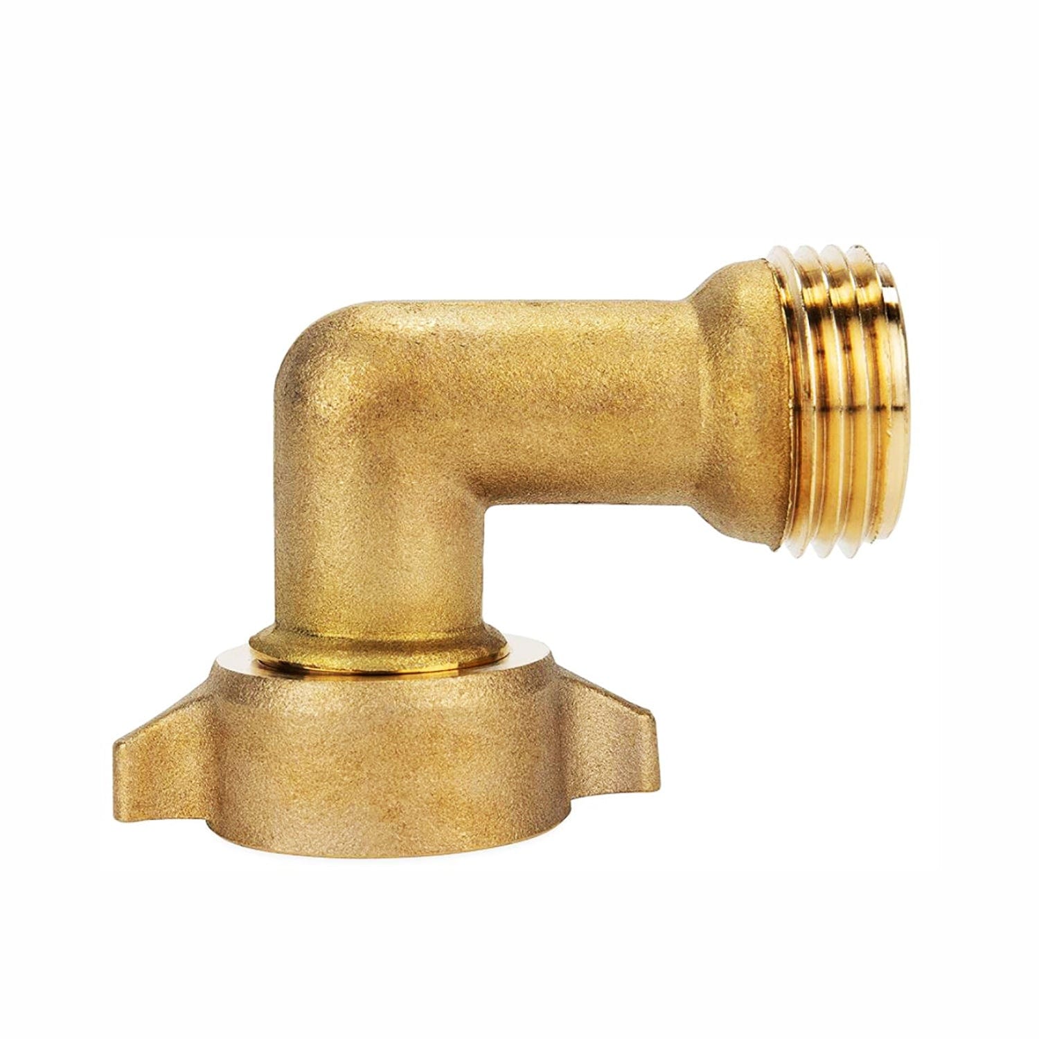 Camco 22505 Brass Hose Elbow 90° with Gripper