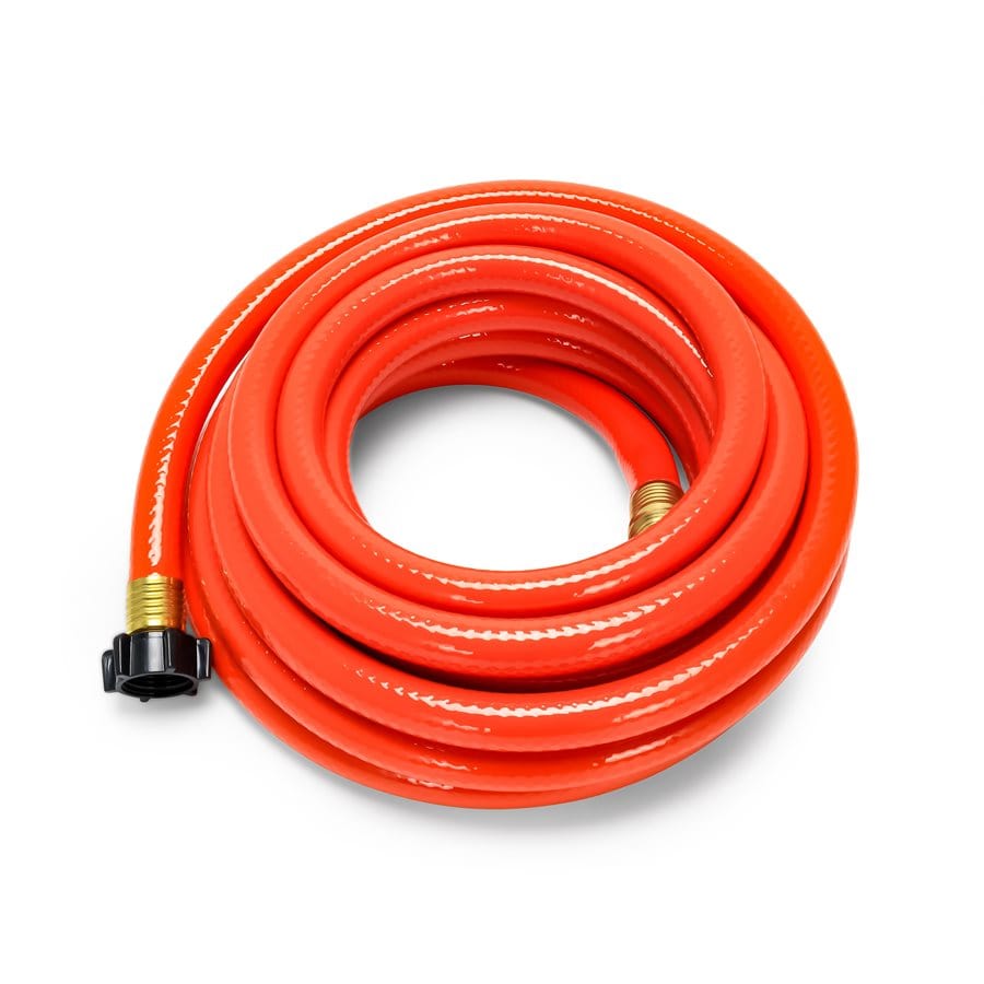Camco 22990 RhinoFlex 25' Orange Clean Out Water Hose 5/8" I.D. Gray/Black