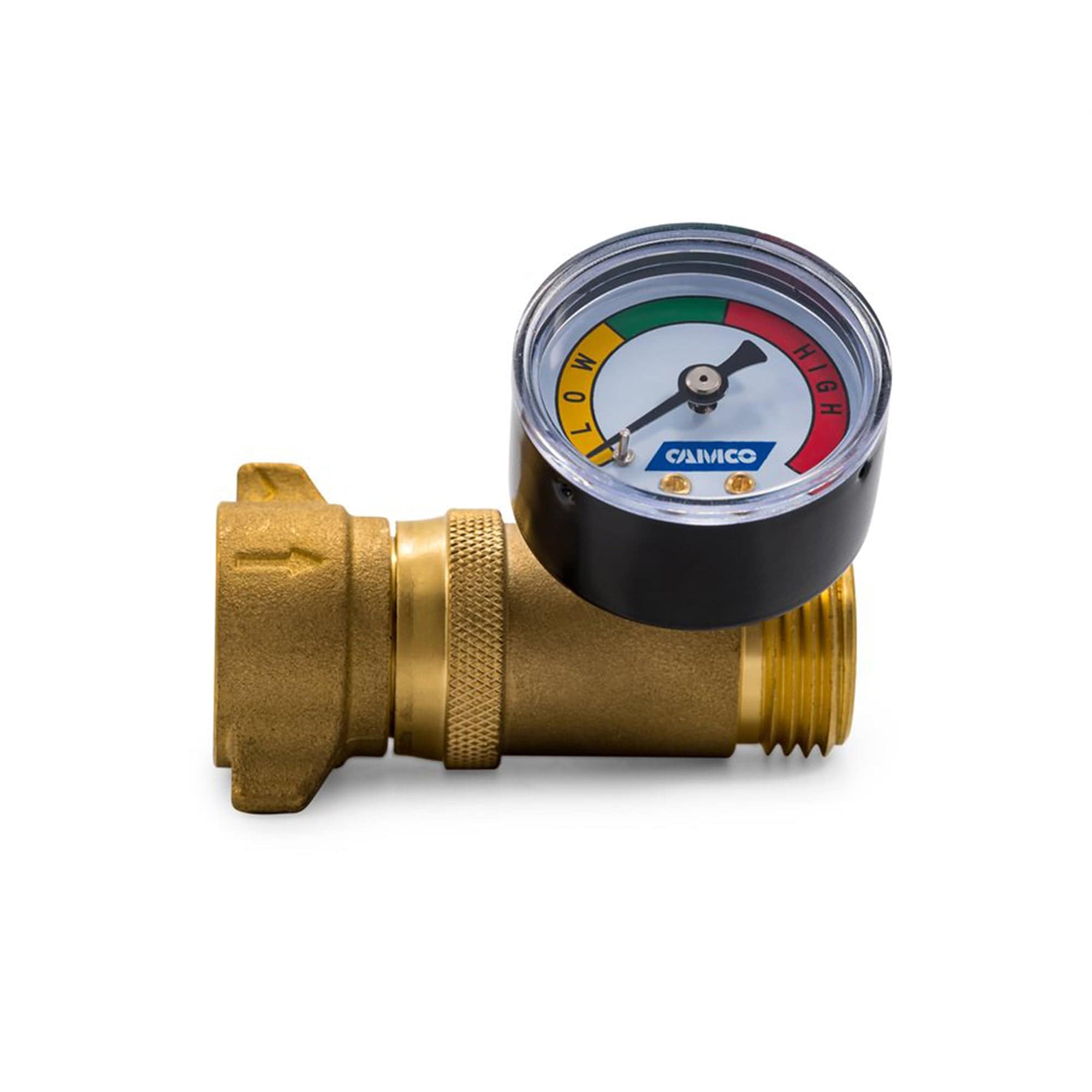 Camco 40063 Brass Water Pressure Regulator W/ Gauge