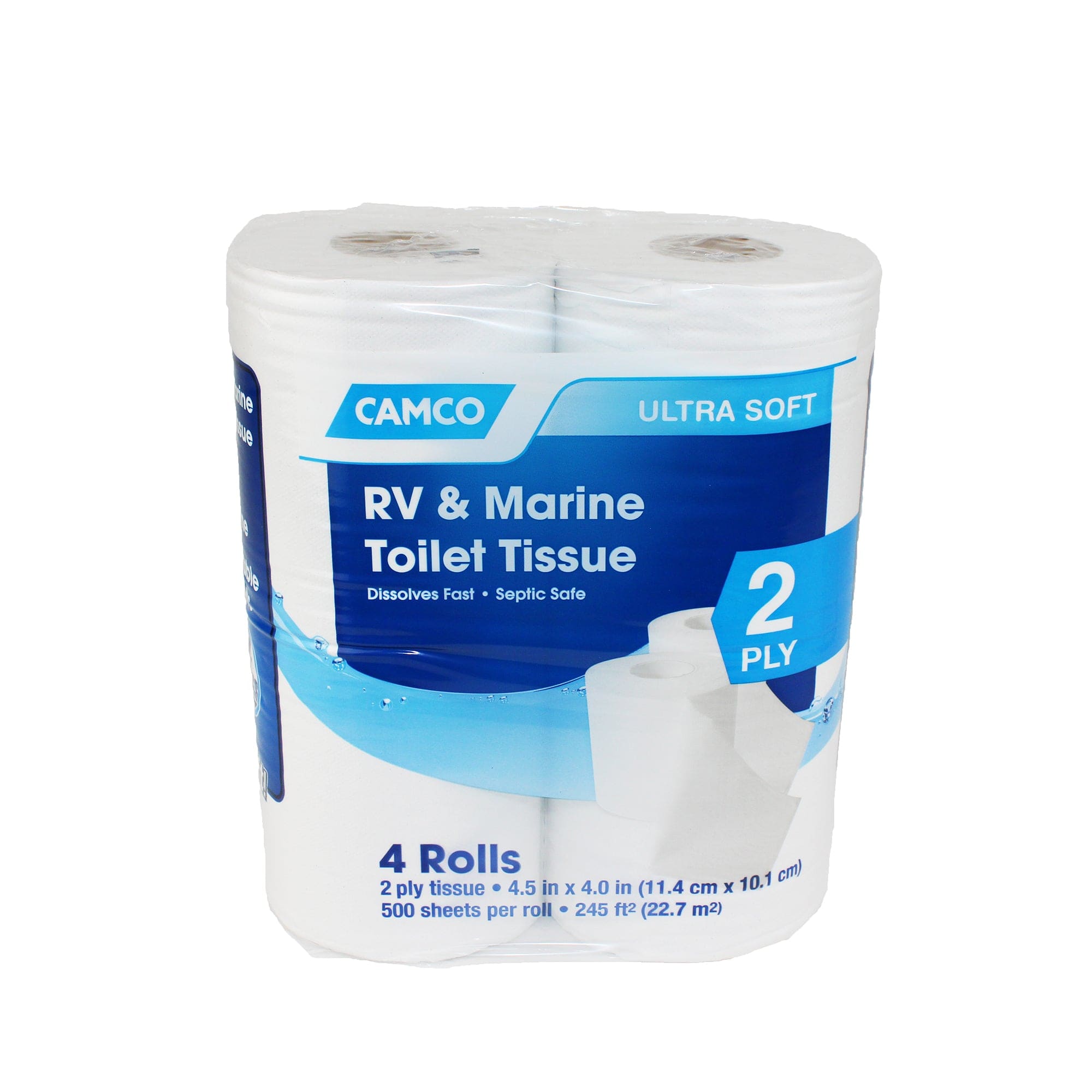 Camco 40274 TST RV & Marine 2 Ply Toilet Tissue - 4 Rolls