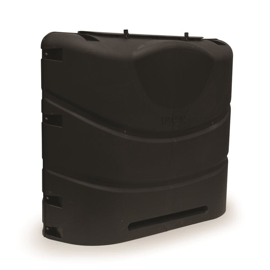 Camco 40539 Propane Tank Cover for 20 & 30 Lb. Double Tanks, Black