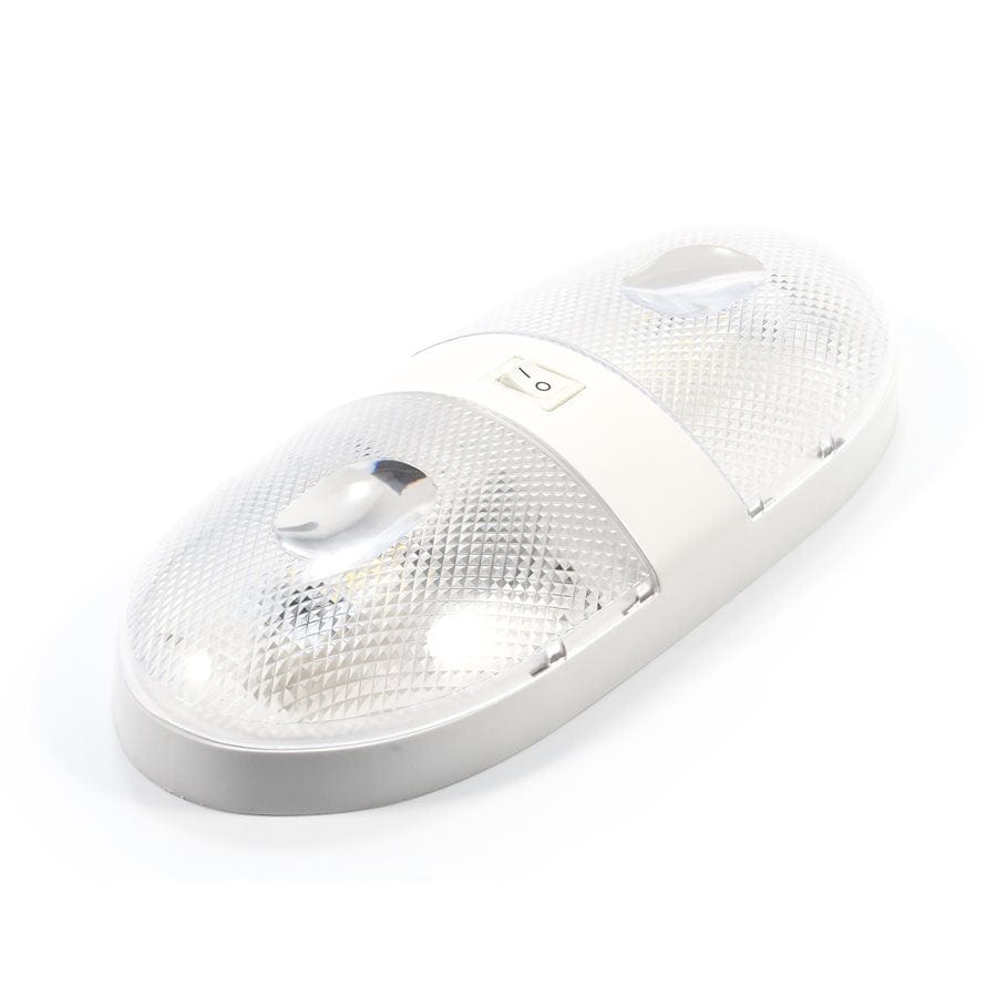 Camco 41321 LED Double Dome Light, Warm White, 320 Lm, cCSAus
