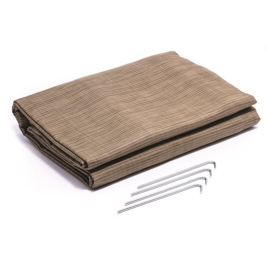 Camco 42811 7' x 15' Awning & Leisure Mat W/ Canvas Bag, Brown