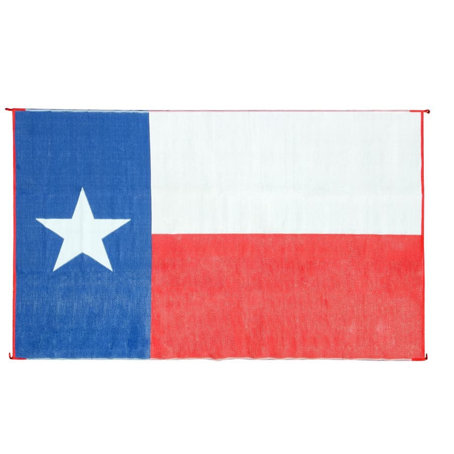 Camco 42860 9' x 12' Outdoor Mat - Texas Flag