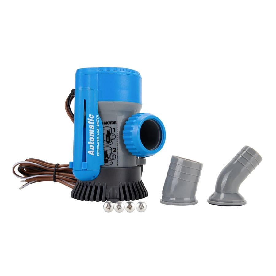 Camco 69311 Trac Outdoors Automatic Bilge Pump 800/1100 GPH, 3/4" & 1-1/8" Outlet