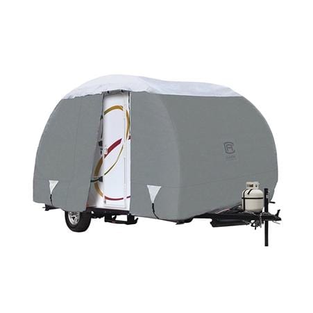 Classic Accessories 80-199-151001-00 PolyPro 3 R-Pod Travel Trailer Cover, Grey, 16' 2"