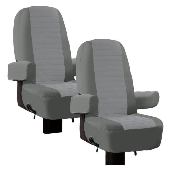 Classic Accessories 80-421-011002-RT Over Drive RV Captain Seat Cover, 2-Pack, Grey