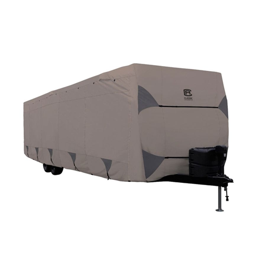 Classic Accessories 80-485-142401-RT Encompass Travel Trailer Cover, 18'-20' L, 118" H - Cinder