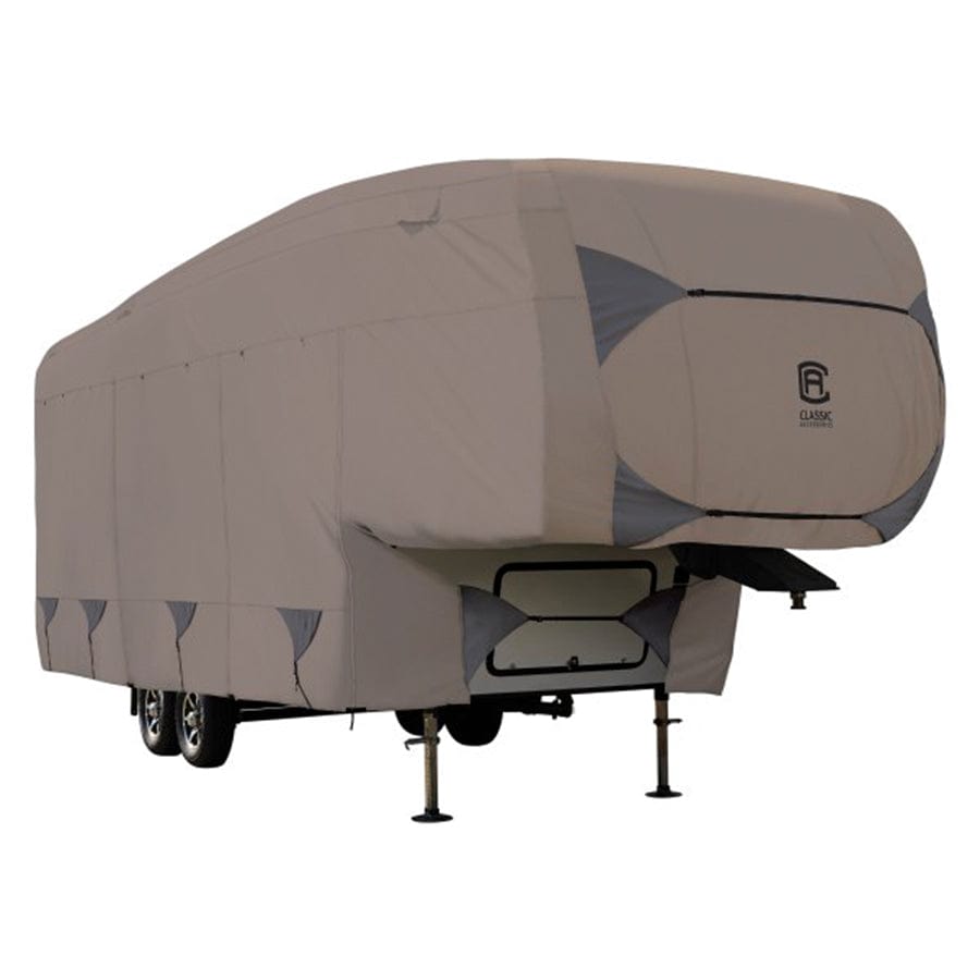 Classic Accessories 80-492-182401-RT Encompass Fifth Wheel Trailer Cover, 33'-37' L, 135" H - Cinder