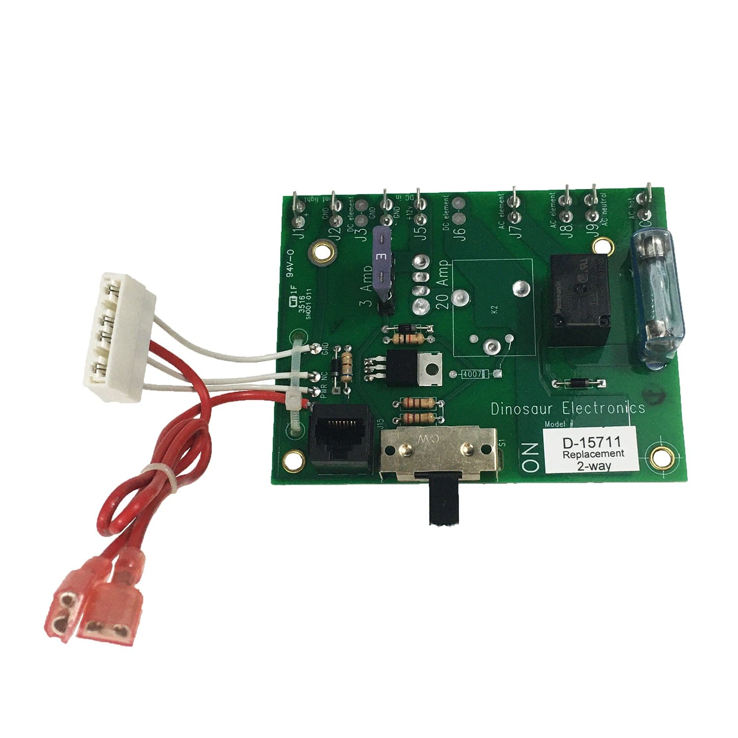 Dinosaur Electronics D-15711 2-Way Power Supply Board