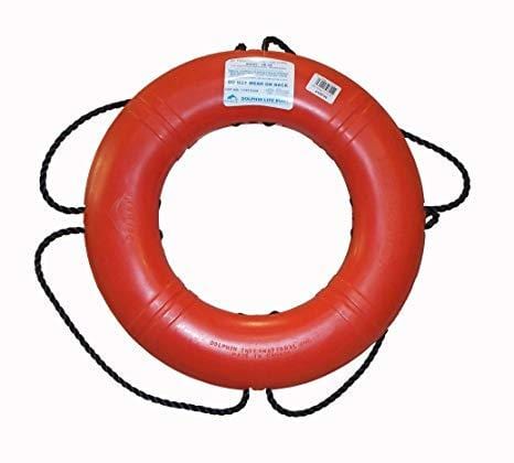 Dock Edge DE55243F 24" Orange Life Ring Buoy