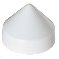 Dock Edge DE91801F 10" Cone Head Piling Cap, White PVC