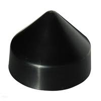 Dock Edge DE91872F 7" Cone Head Piling Cap, Black PVC