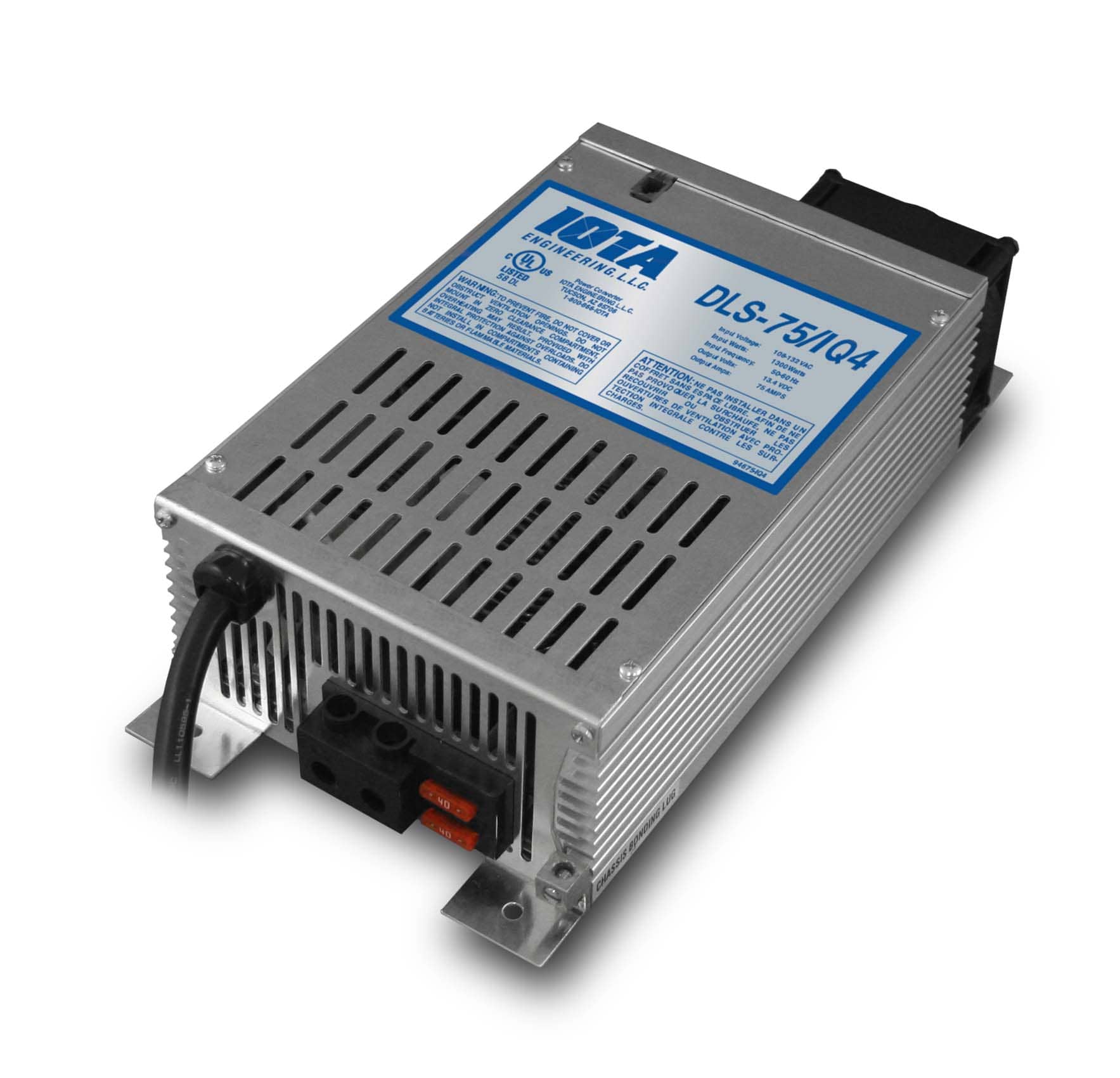 Iota DLS-75/IQ4 12 Volt 75 Amp Automatic Battery Charger / Power Supply