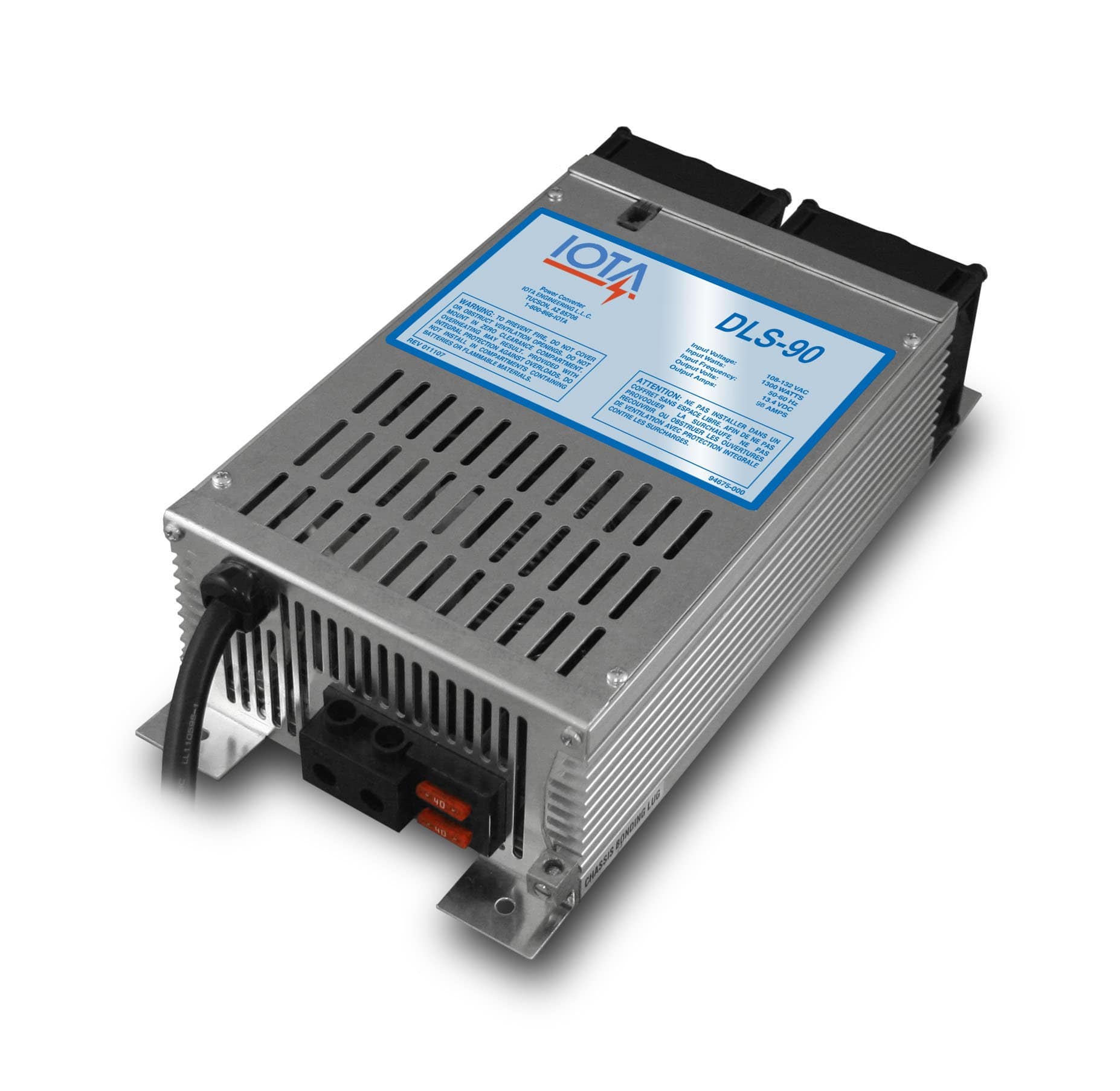 Iota DLS-90 12 Volt 90 Amp Automatic Battery Charger / Power Supply
