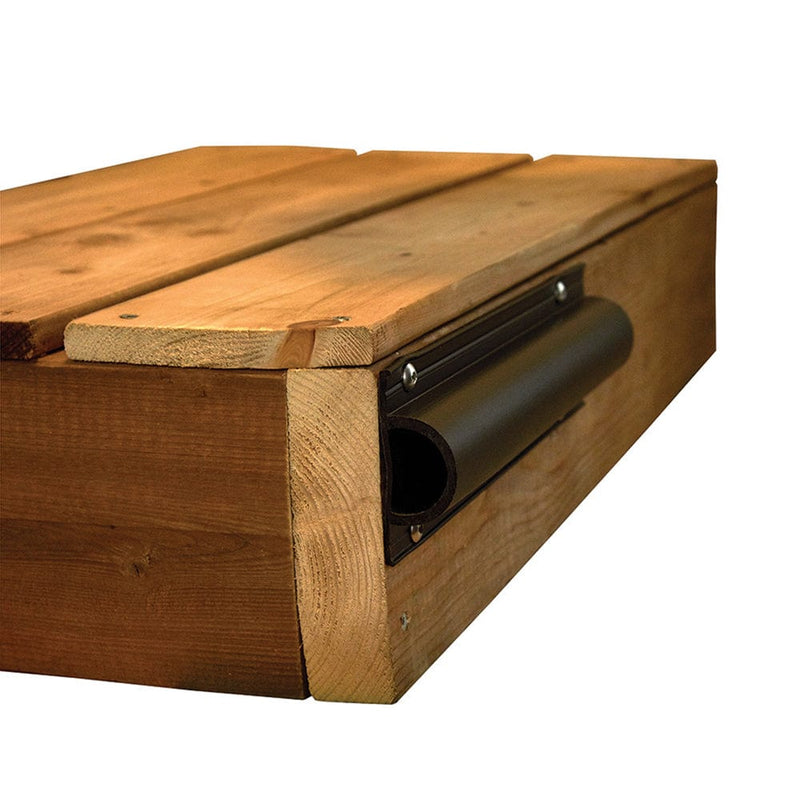 Dock Edge DE1193F Black “D” Profile Dock Bumper