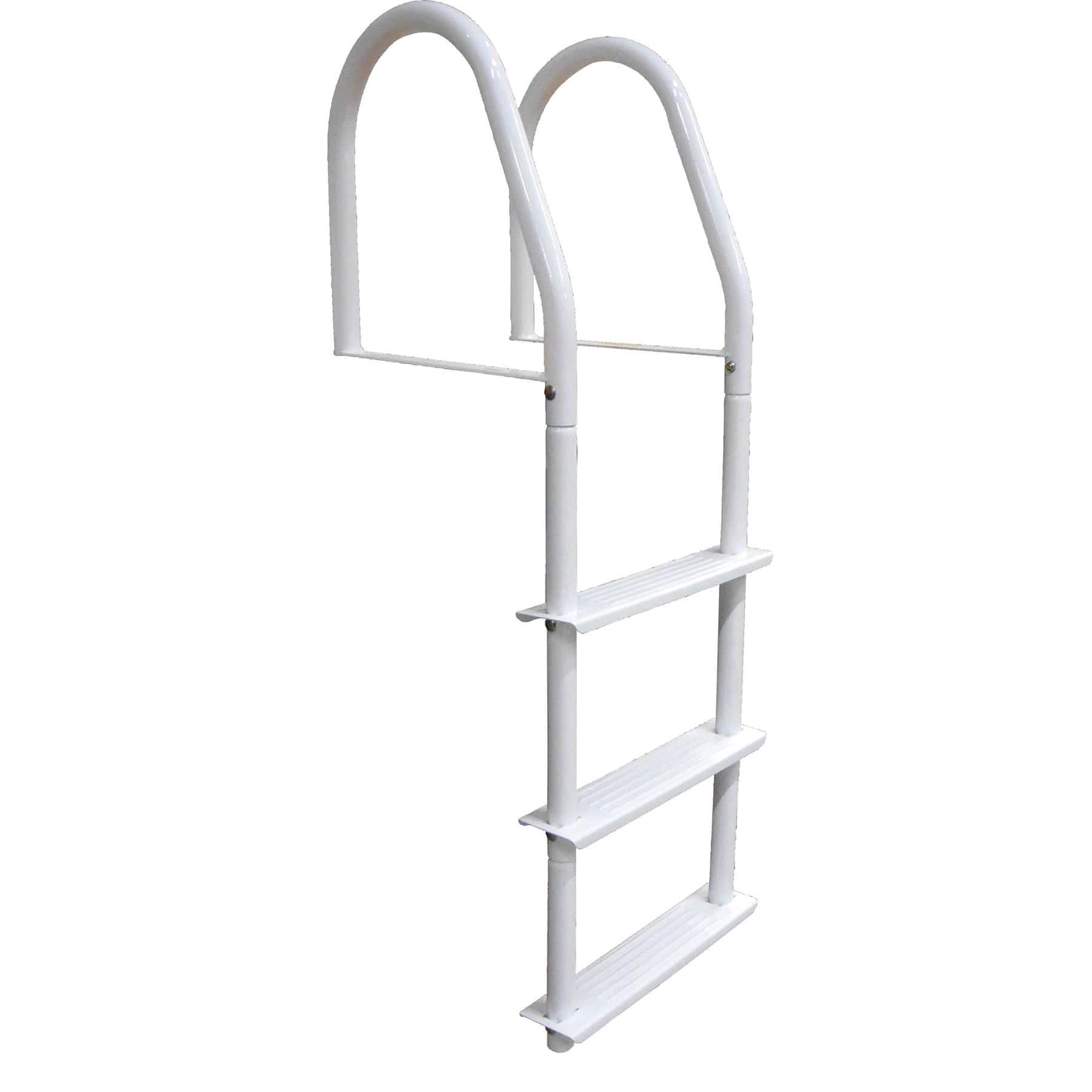 Dock Edge DE2104F Galvalume 4-Step Dock Ladder W/Hardware, White