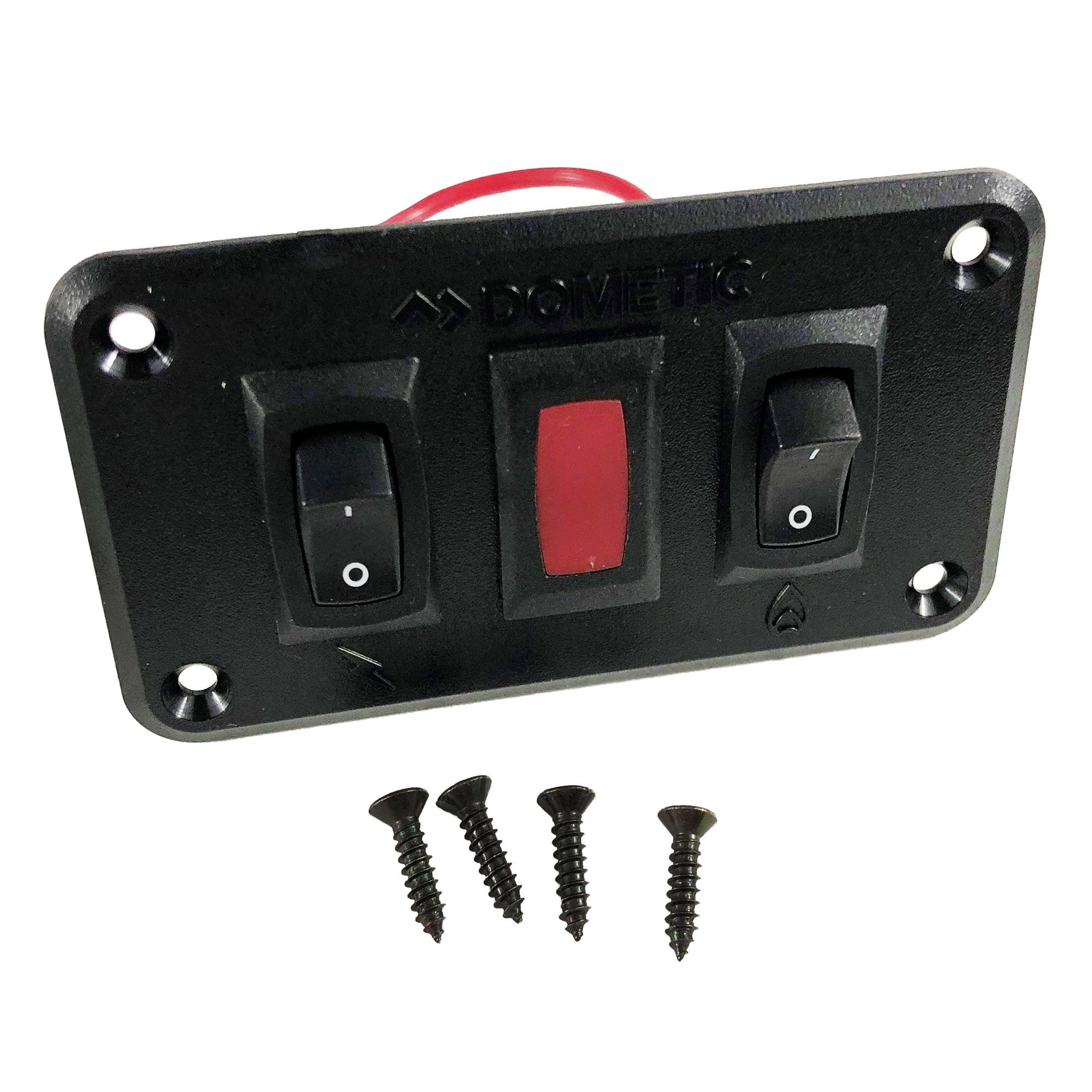 Dometic 91270 Water Heater Switch Kit, Dual Panel, 12 VDC, Black