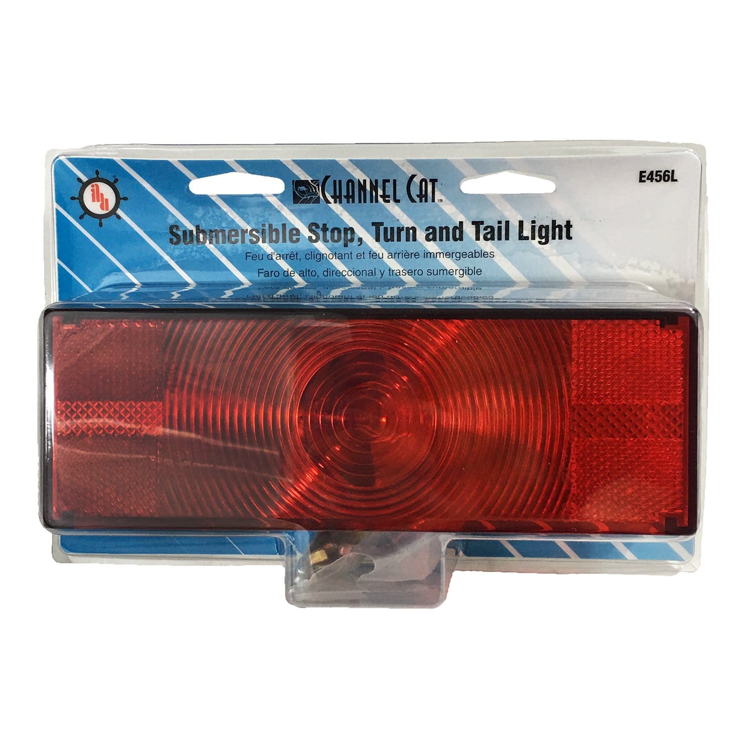 Peterson Manufacturing / Anderson Marine E456L 456 Series Roadside Red Rectangular Surface Mount Tail Light 8"