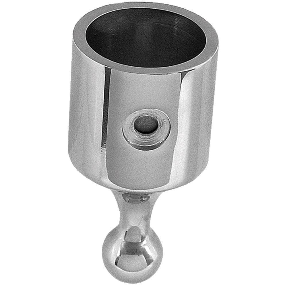 Taco Marine F11-0182 Stainless Steel Ball & Socket Top Cap For 3/4" O.D. Tubing
