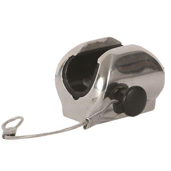 Taco Marine F13-0242/244BN Ball & Socket Concave Deck Hinge, pin, Lanyard, 7/8"