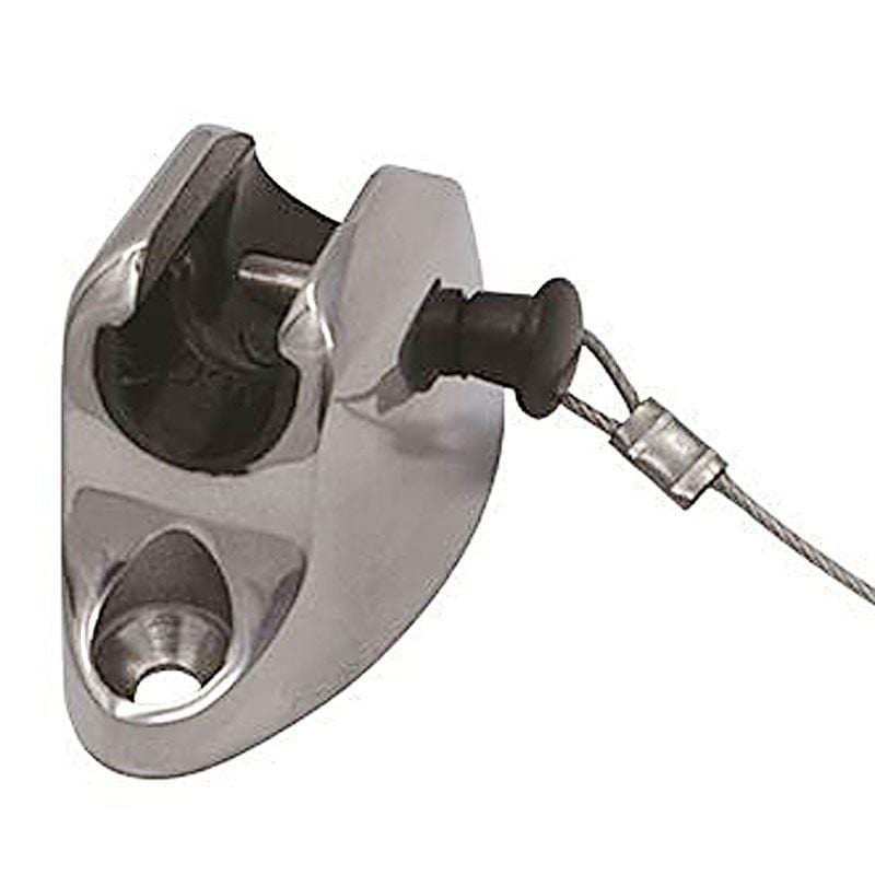 Taco Marine F13-0301/244BN Ball & Socket Deck Hinge, Pin & Lanyard, 7/8" O.D. Tubing