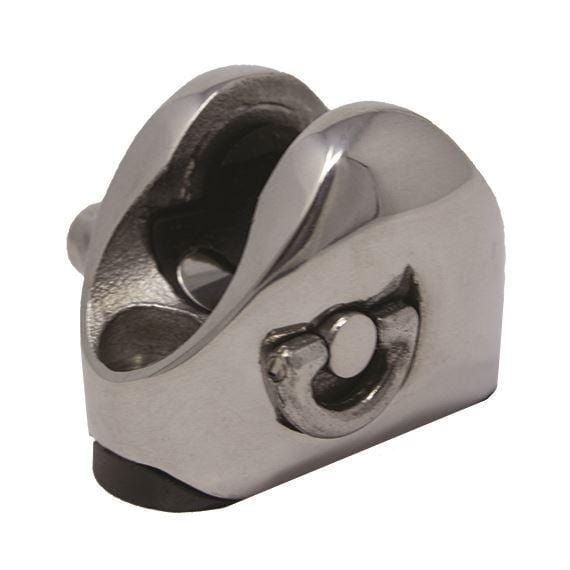 Taco Marine F13-1085P Stainless Steel Ball & Socket Deck Hinge, D-Ring, Port