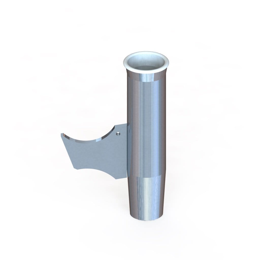 Taco Marine F31-2320BXY-4 Aluminum 10-1/4" Taper Rod Holder, Oval Blade, Black Liner